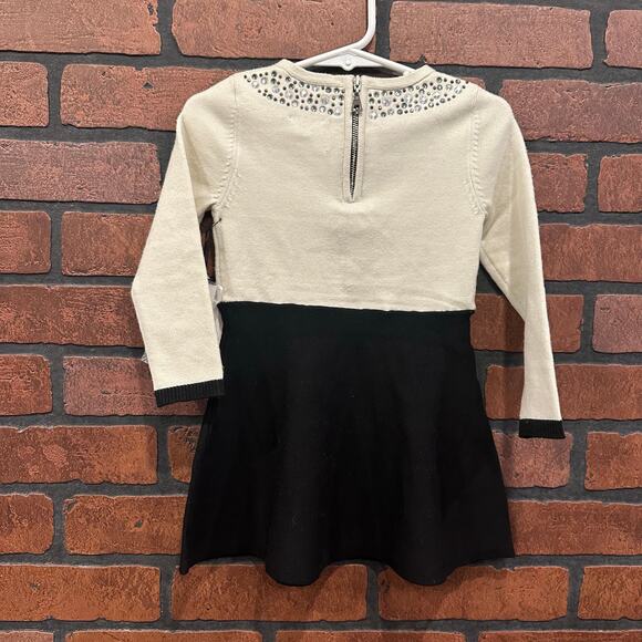 Milly Mini Designer Dress Size 3 Embellished Black & White Dress NWT - Picture 3 of 8